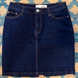 Mini denim skirt